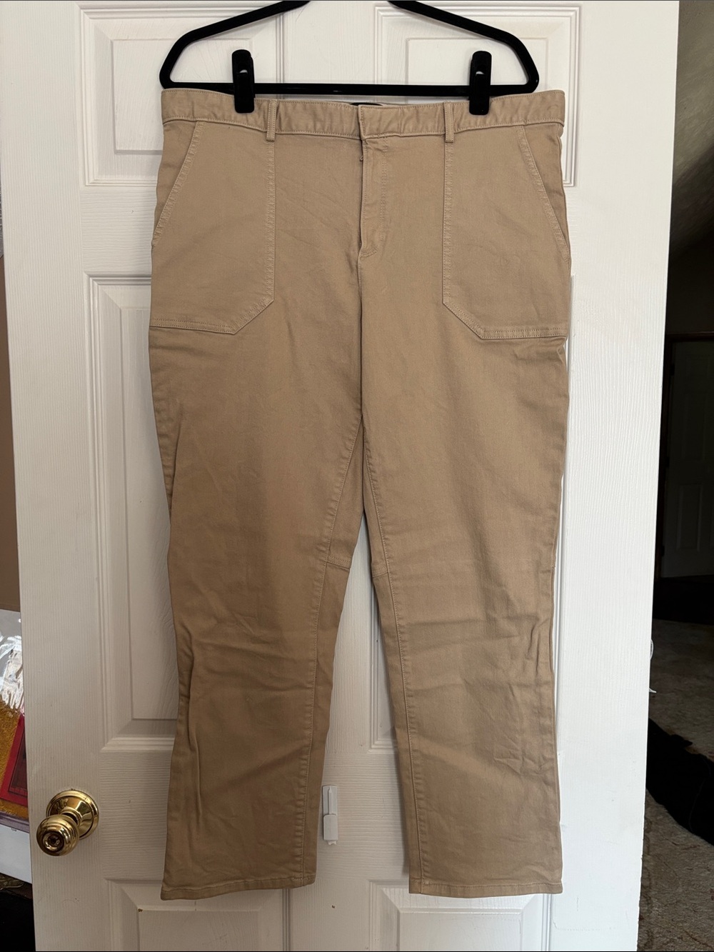 Banana Republic Tan Straight-Leg Chinos
